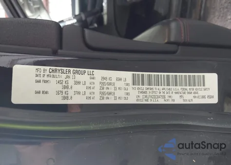 2013 Jeep Grand Cherokee Laredo Trailhawk z USA, uszkodzony, nr VIN 1C4RJFAG3DC647936